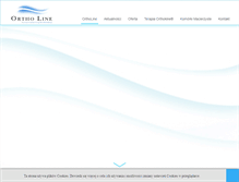 Tablet Screenshot of ortholine.pl
